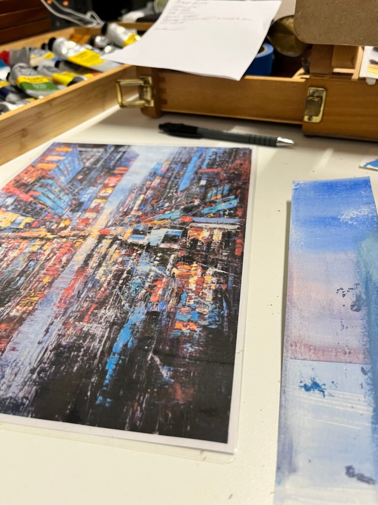 Damian Sémonin, A look at Paul Kenton large format artist for Art Club group