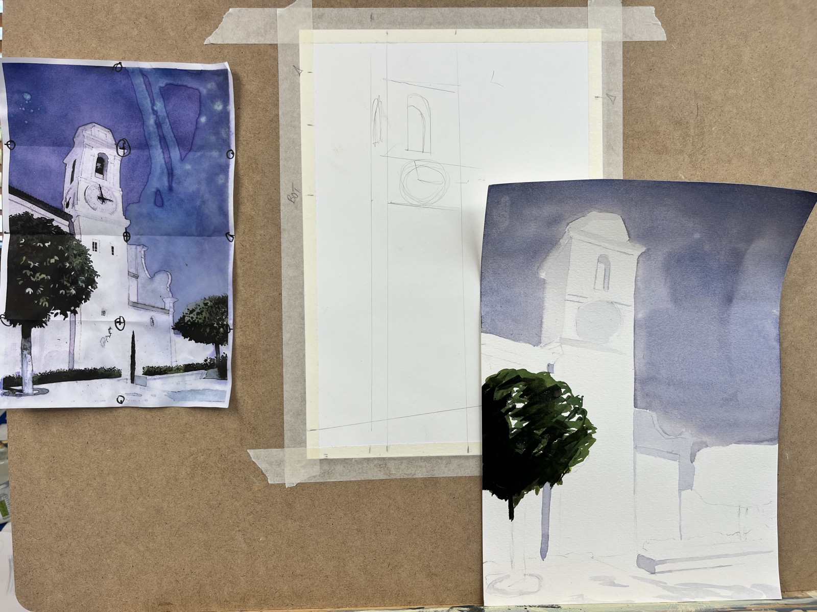 Sunlight & Shadows: Watercolour