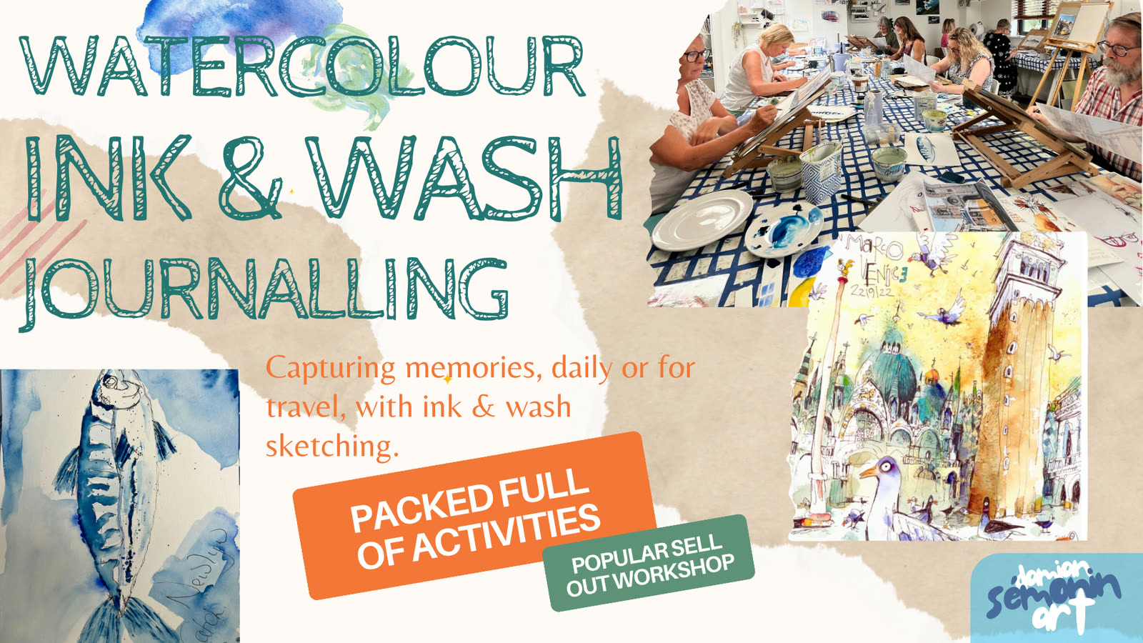 Watercolour Ink & Wash (Travel) Journalling