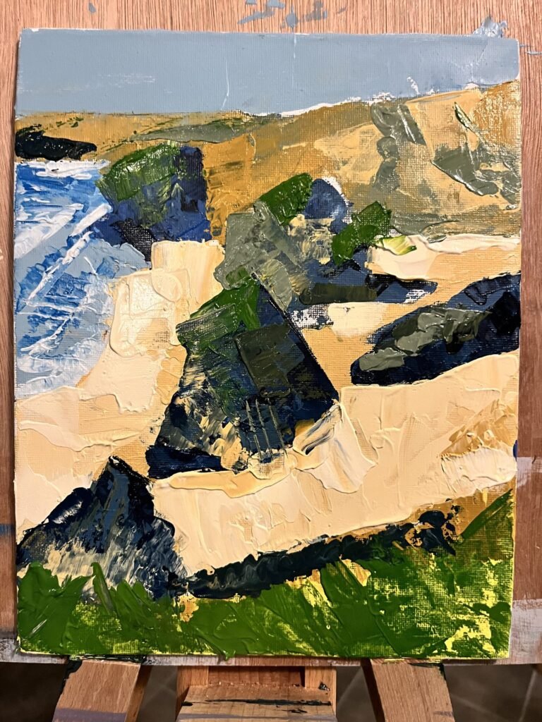 Oil Painting — Cornish Coastal Scene