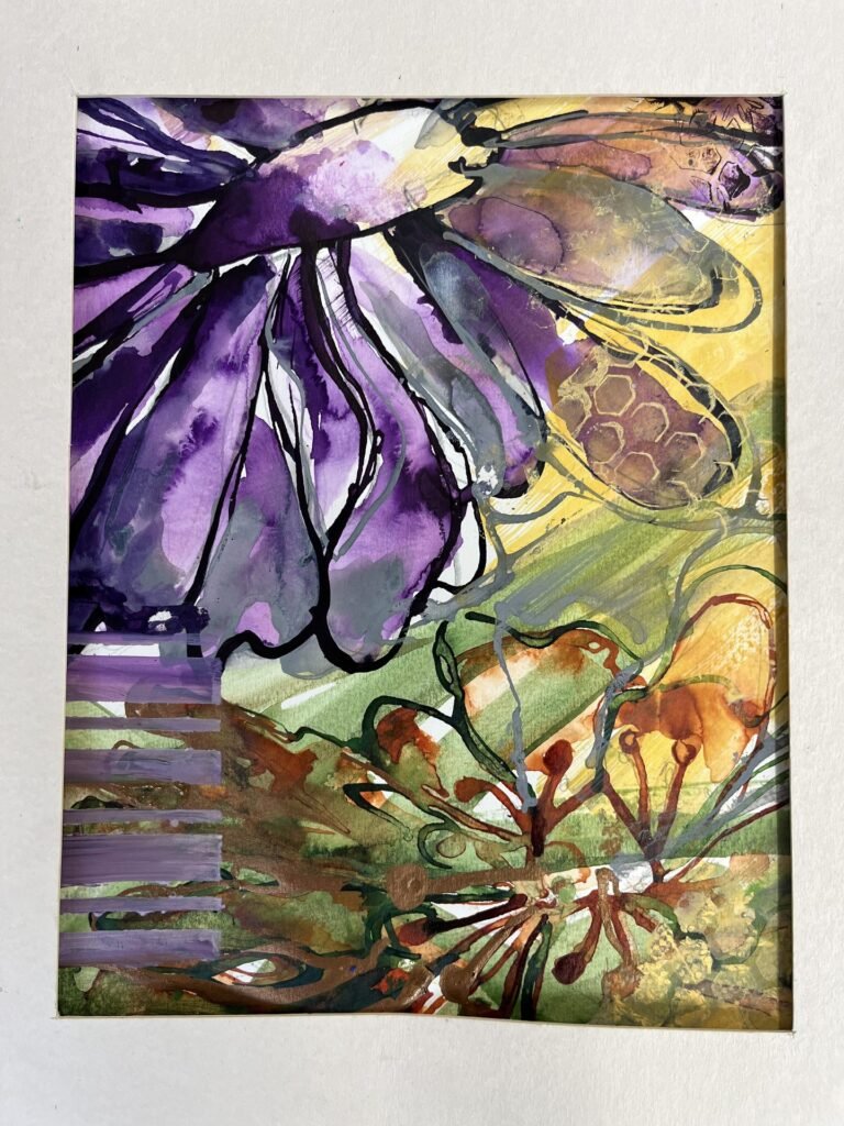 Mixed Media — Collage and Paint