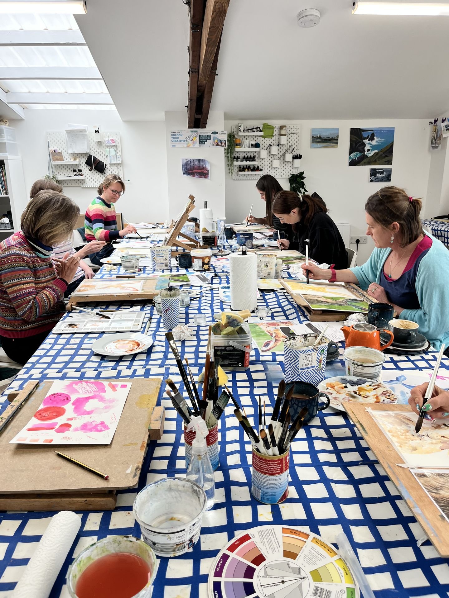 Art workshop at the Cornish Craft Barn